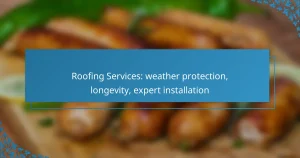 Roofing Services: weather protection, longevity, expert installation